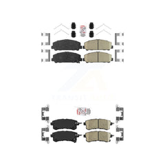 AmeriBRAKES KNF-101420 Disc Brake Pad for 2011-2024 Nissan Armada, INFINITI QX80, INFINITI QX56 - Front and Rear