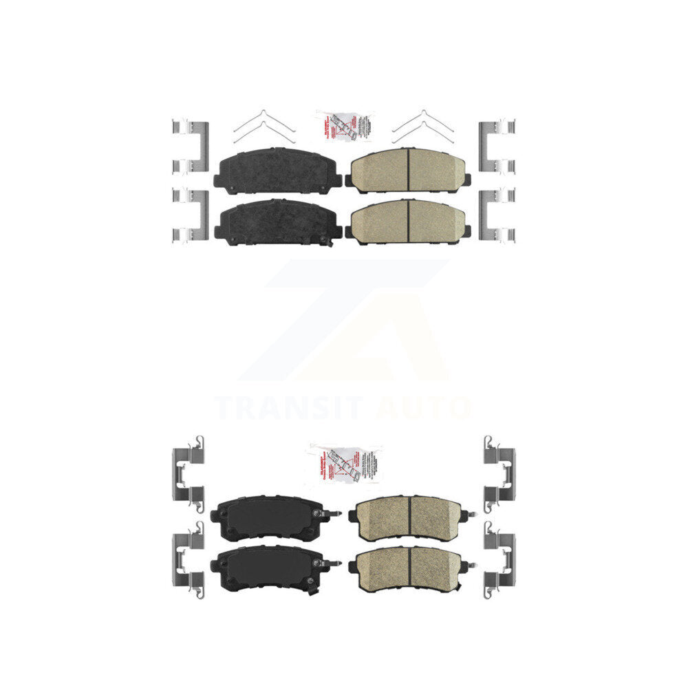 AmeriBRAKES KNF-101421 Disc Brake Pad for 2011-2024 Nissan Armada, INFINITI QX80, INFINITI QX56 - Front and Rear
