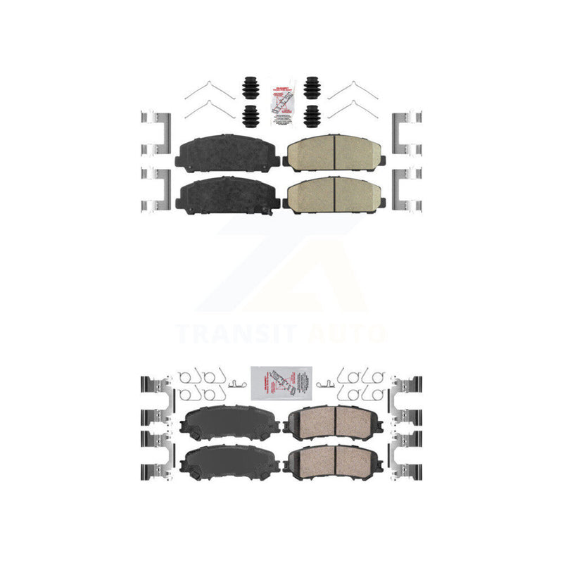 AmeriBRAKES KNF-101422 Disc Brake Pad for 2017-2023 Nissan TITAN - Front and Rear