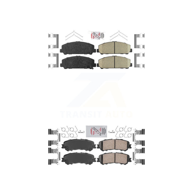 AmeriBRAKES KNF-101423 Disc Brake Pad for 2017-2023 Nissan TITAN - Front and Rear
