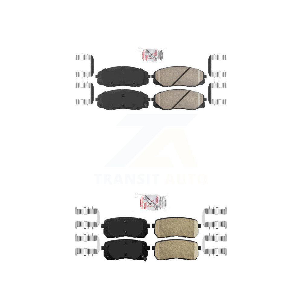 AmeriBRAKES KNF-101424 Disc Brake Pad for 2015-2021 Kia Sedona - Front and Rear