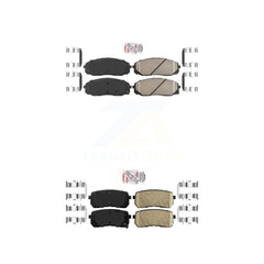 AmeriBRAKES KNF-101424 Disc Brake Pad for 2015-2021 Kia Sedona - Front and Rear