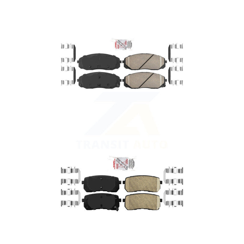 AmeriBRAKES KNF-101424 Disc Brake Pad for 2015-2021 Kia Sedona - Front and Rear