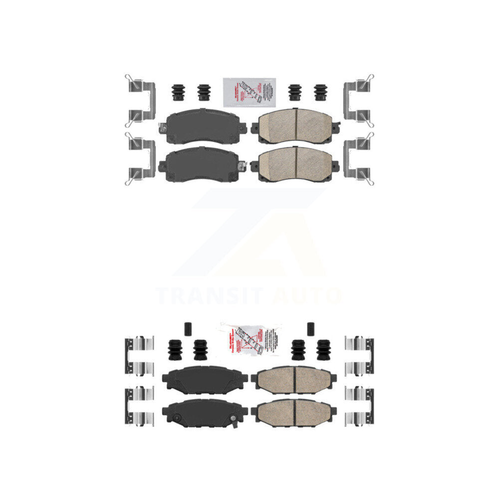 AmeriBRAKES KNF-101427 Disc Brake Pad for 2017-2023 Subaru Crosstrek, Subaru Impreza - Front and Rear