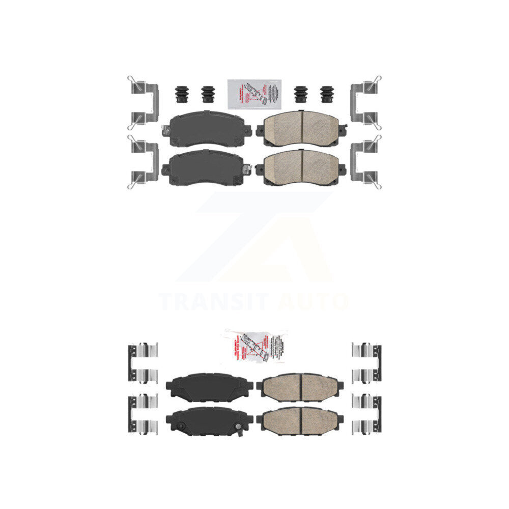 AmeriBRAKES KNF-101428 Disc Brake Pad for 2017-2023 Subaru Crosstrek, Subaru Impreza - Front and Rear