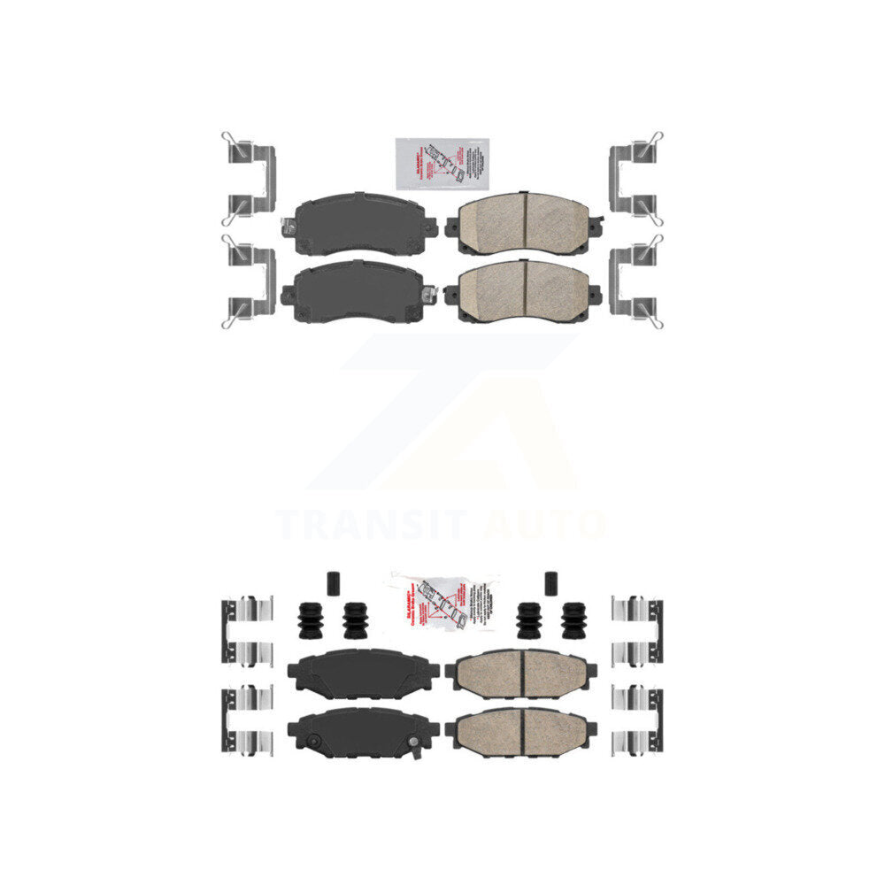 AmeriBRAKES KNF-101429 Disc Brake Pad for 2017-2023 Subaru Crosstrek, Subaru Impreza - Front and Rear