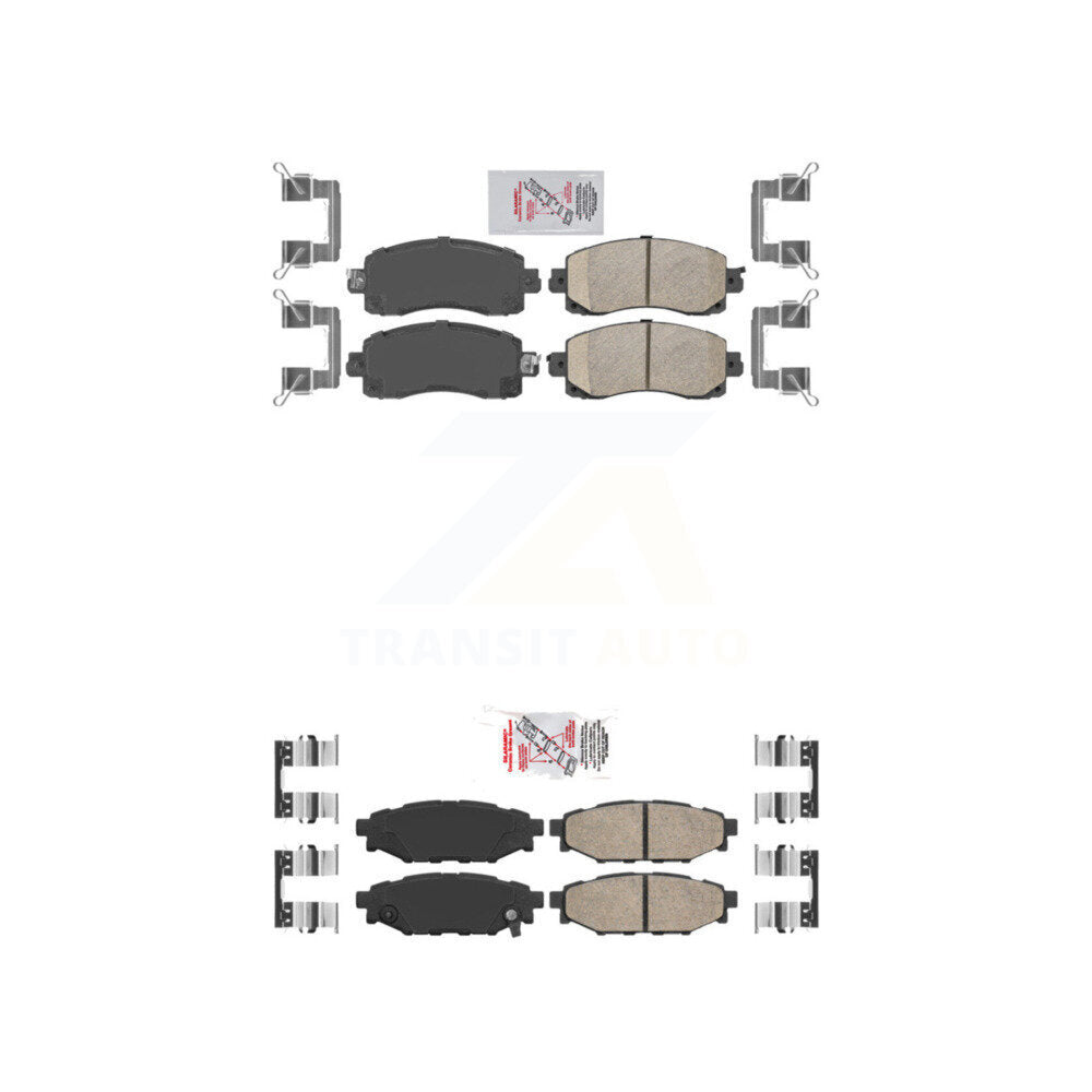 AmeriBRAKES KNF-101430 Disc Brake Pad for 2017-2023 Subaru Crosstrek, Subaru Impreza - Front and Rear