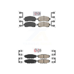 AmeriBRAKES KNF-101430 Disc Brake Pad for 2017-2023 Subaru Crosstrek, Subaru Impreza - Front and Rear