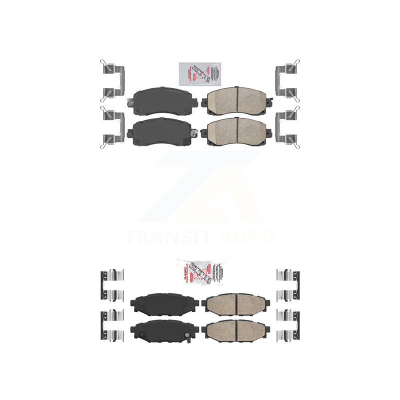 AmeriBRAKES KNF-101430 Disc Brake Pad for 2017-2023 Subaru Crosstrek, Subaru Impreza - Front and Rear