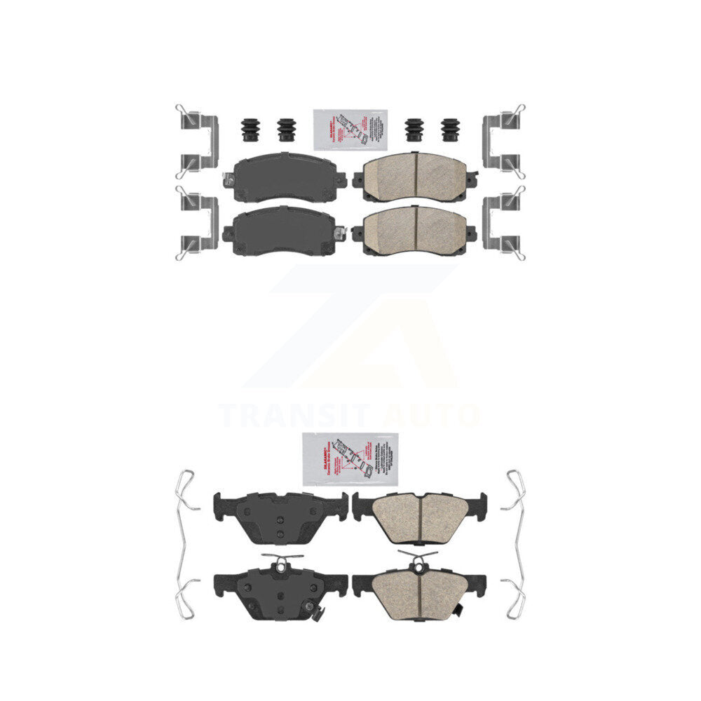 AmeriBRAKES KNF-101431 Disc Brake Pad for 2019-2025 Subaru Crosstrek, Subaru Impreza and More - Front and Rear