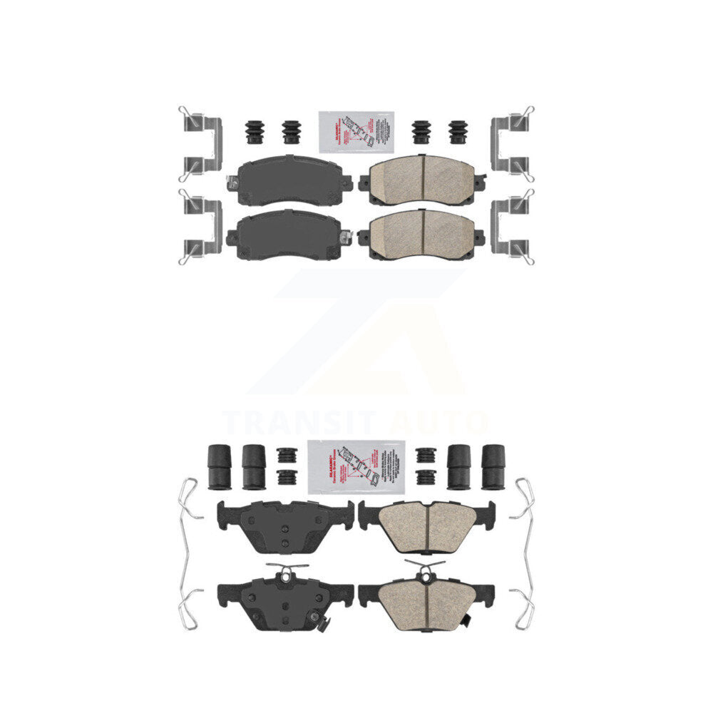 AmeriBRAKES KNF-101432 Disc Brake Pad for 2019-2025 Subaru Crosstrek, Subaru Impreza and More - Front and Rear