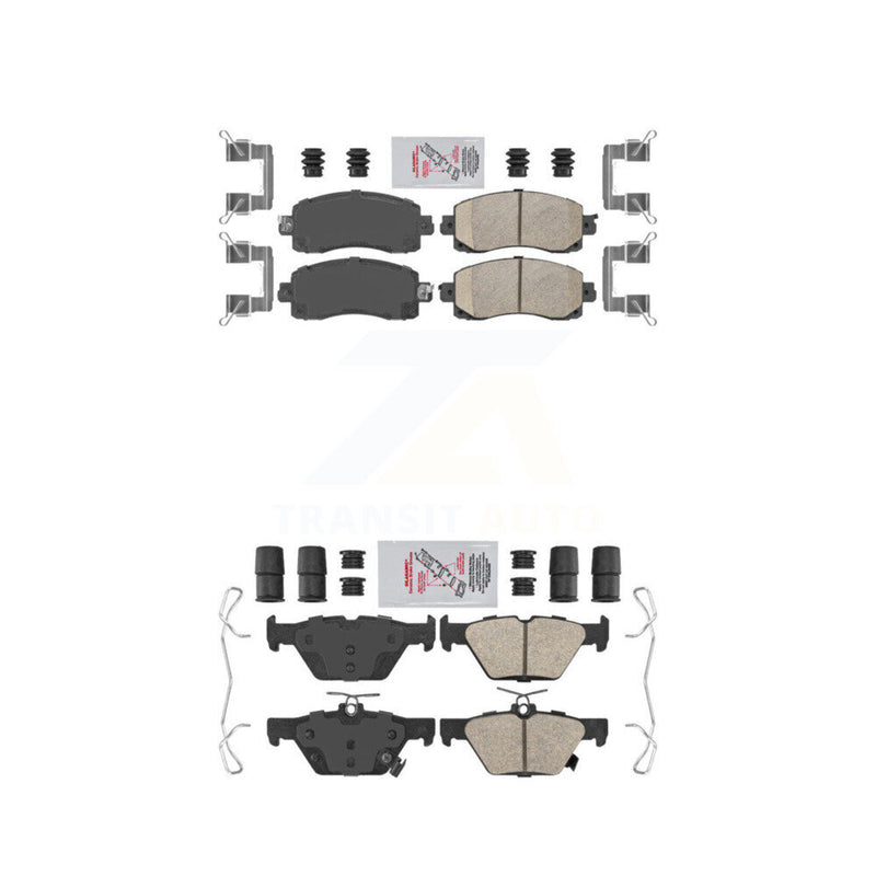 AmeriBRAKES KNF-101432 Disc Brake Pad for 2019-2025 Subaru Crosstrek, Subaru Impreza and More - Front and Rear