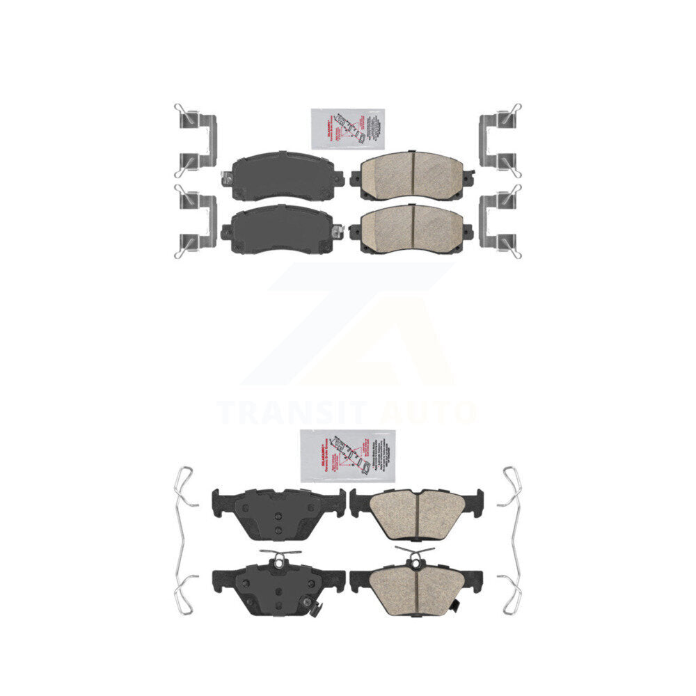 AmeriBRAKES KNF-101433 Disc Brake Pad for 2019-2025 Subaru Crosstrek, Subaru Impreza and More - Front and Rear