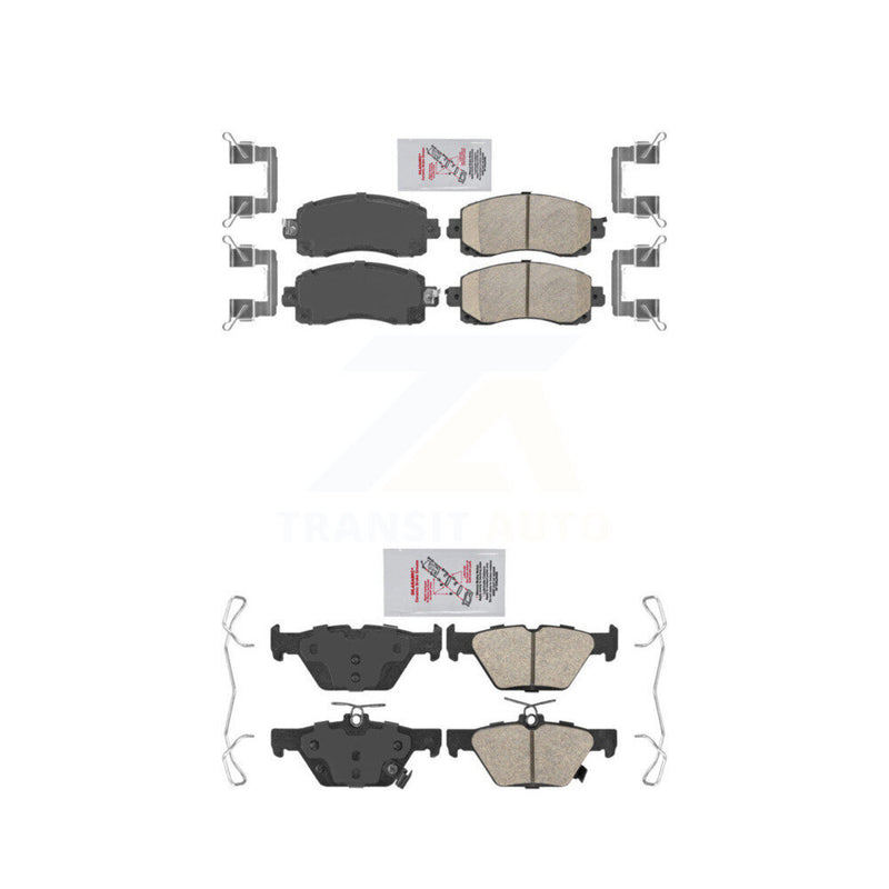 AmeriBRAKES KNF-101433 Disc Brake Pad for 2019-2025 Subaru Crosstrek, Subaru Impreza and More - Front and Rear