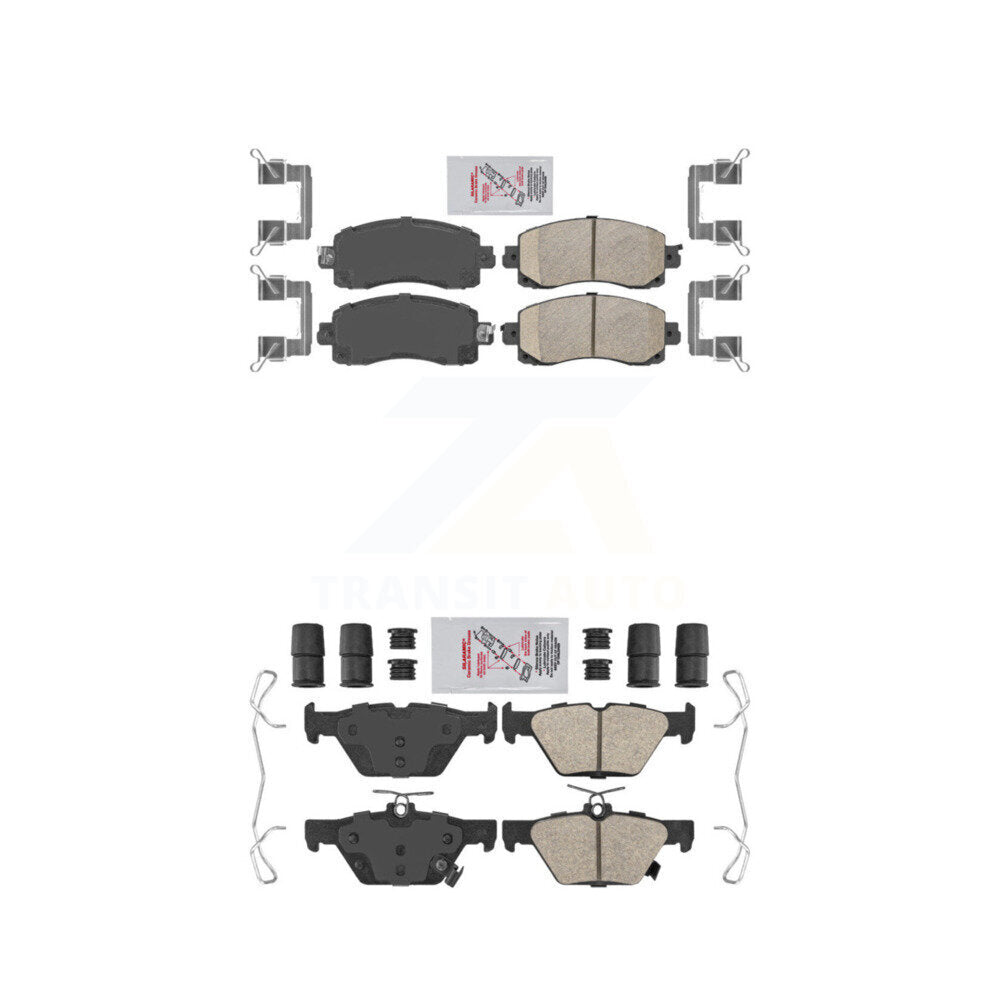 AmeriBRAKES KNF-101434 Disc Brake Pad for 2019-2025 Subaru Crosstrek, Subaru Impreza and More - Front and Rear