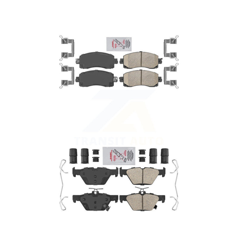 AmeriBRAKES KNF-101434 Disc Brake Pad for 2019-2025 Subaru Crosstrek, Subaru Impreza and More - Front and Rear
