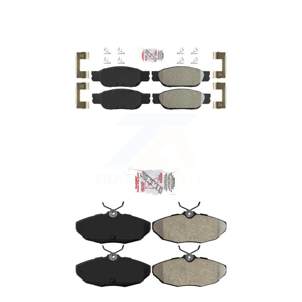 AmeriBRAKES KNF-101435 Disc Brake Pad for 2000-2006 Jaguar S-Type, Ford Thunderbird, Lincoln LS - Front and Rear