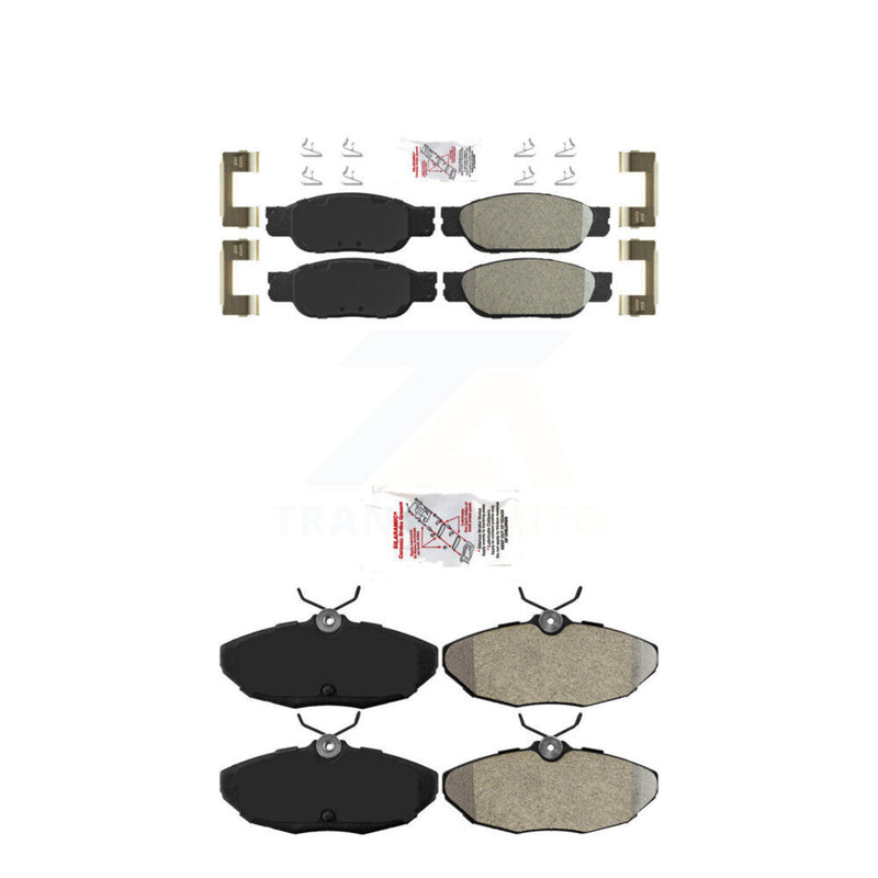 AmeriBRAKES KNF-101435 Disc Brake Pad for 2000-2006 Jaguar S-Type, Ford Thunderbird, Lincoln LS - Front and Rear