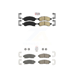 AmeriBRAKES KNF-101438 Disc Brake Pad for 2007-2017 GMC Acadia Limited, Chevrolet Traverse and More - Front and Rear