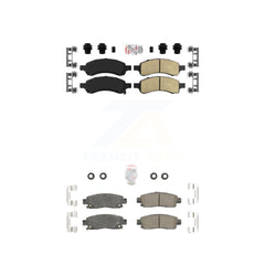AmeriBRAKES KNF-101440 Disc Brake Pad for 2007-2017 GMC Acadia Limited, Chevrolet Traverse and More - Front and Rear