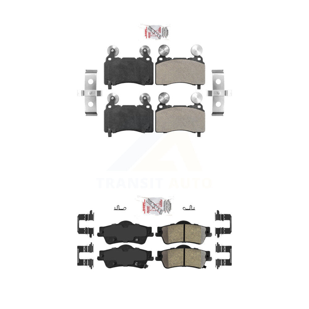 AmeriBRAKES KNF-101443 Disc Brake Pad for 2014 Chevrolet SS - Front and Rear