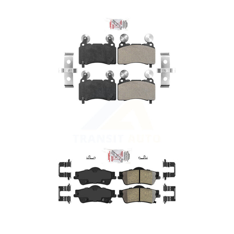 AmeriBRAKES KNF-101443 Disc Brake Pad for 2014 Chevrolet SS - Front and Rear