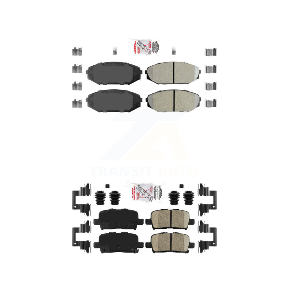 AmeriBRAKES KNF-101444 Disc Brake Pad for 2001-2004 Honda Odyssey, Acura MDX - Front and Rear