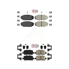 AmeriBRAKES KNF-101444 Disc Brake Pad for 2001-2004 Honda Odyssey, Acura MDX - Front and Rear