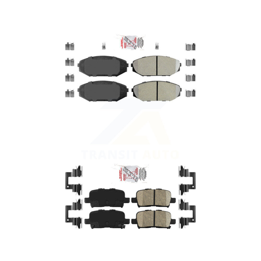 AmeriBRAKES KNF-101445 Disc Brake Pad for 2001-2004 Honda Odyssey, Acura MDX - Front and Rear