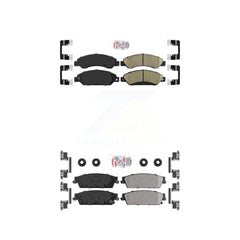 AmeriBRAKES KNF-101446 Disc Brake Pad for 2007 Cadillac Escalade, Cadillac Escalade ESV and More - Front and Rear