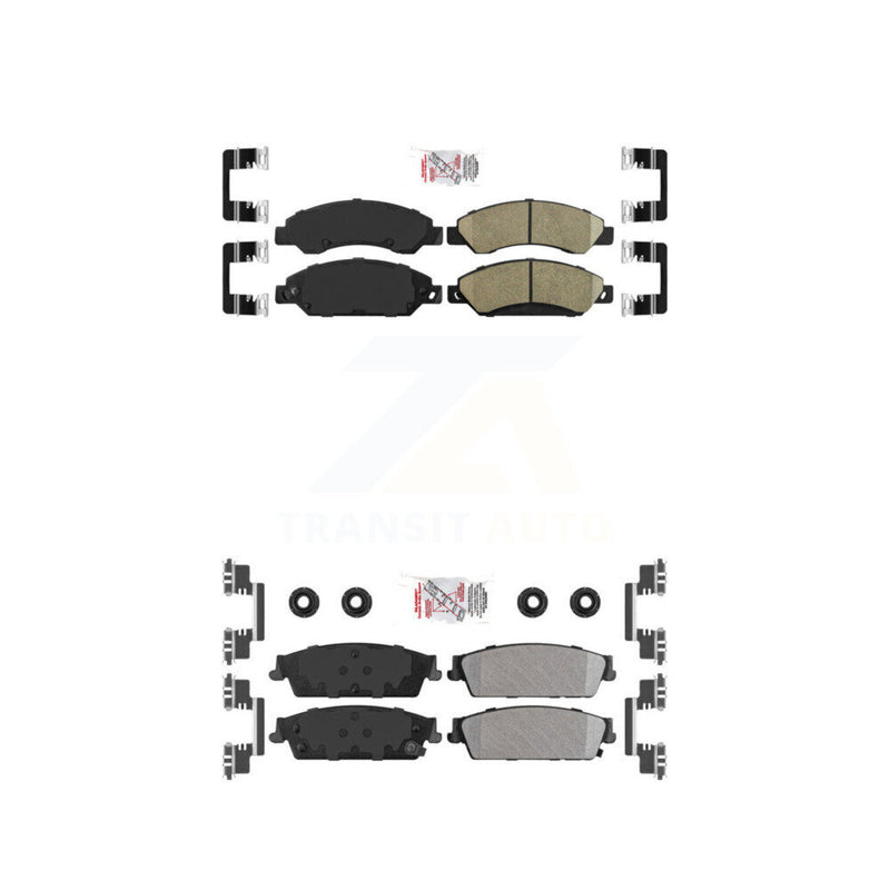 AmeriBRAKES KNF-101446 Disc Brake Pad for 2007 Cadillac Escalade, Cadillac Escalade ESV and More - Front and Rear