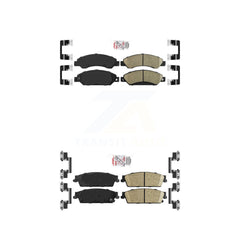 AmeriBRAKES KNF-101447 Disc Brake Pad for 2007 Cadillac Escalade, Cadillac Escalade ESV and More - Front and Rear