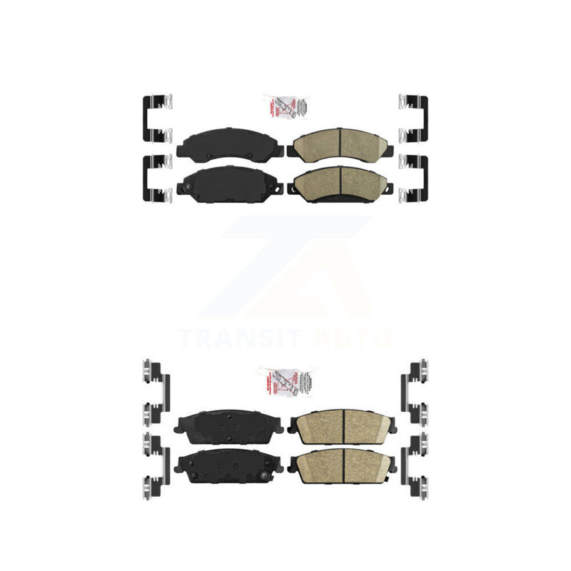 AmeriBRAKES KNF-101447 Disc Brake Pad for 2007 Cadillac Escalade, Cadillac Escalade ESV and More - Front and Rear