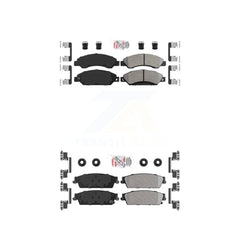 AmeriBRAKES KNF-101448 Disc Brake Pad for 2007 Cadillac Escalade, Cadillac Escalade ESV and More - Front and Rear