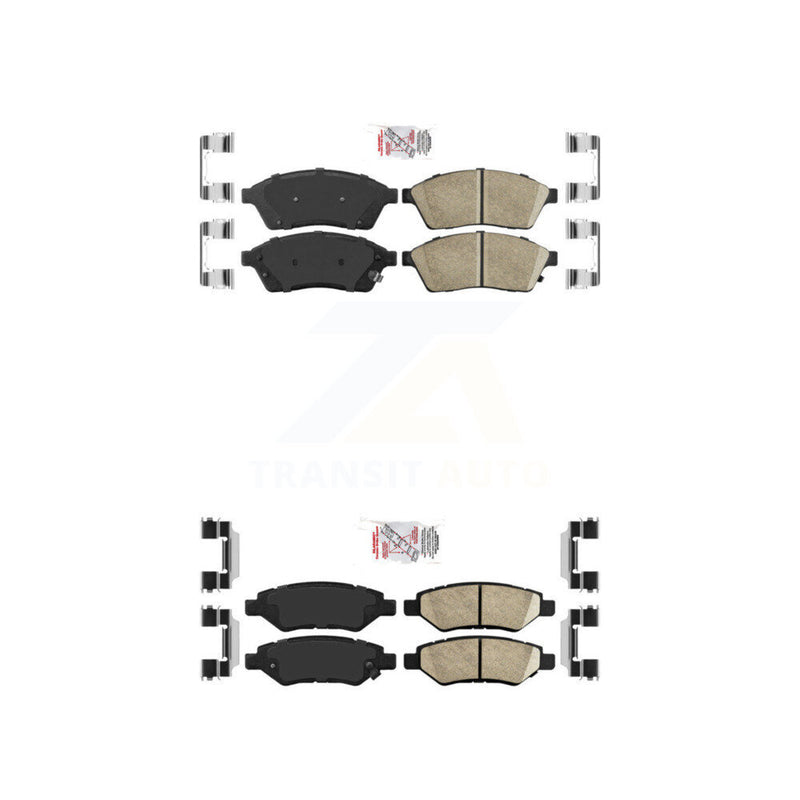 AmeriBRAKES KNF-101452 Disc Brake Pad for 2010-2016 Saab 9-4X, Cadillac SRX - Front and Rear