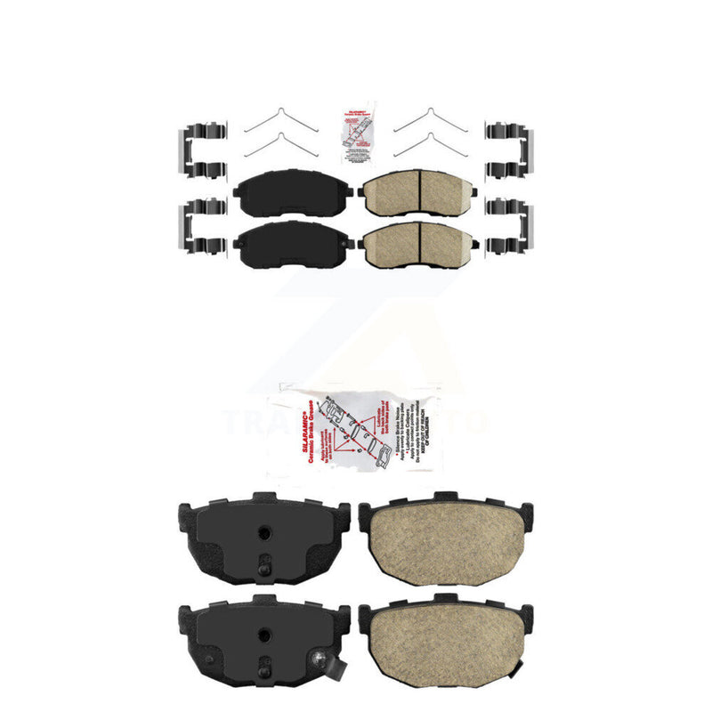 AmeriBRAKES KNF-101460 Disc Brake Pad for 1989-1990 Nissan Maxima - Front and Rear