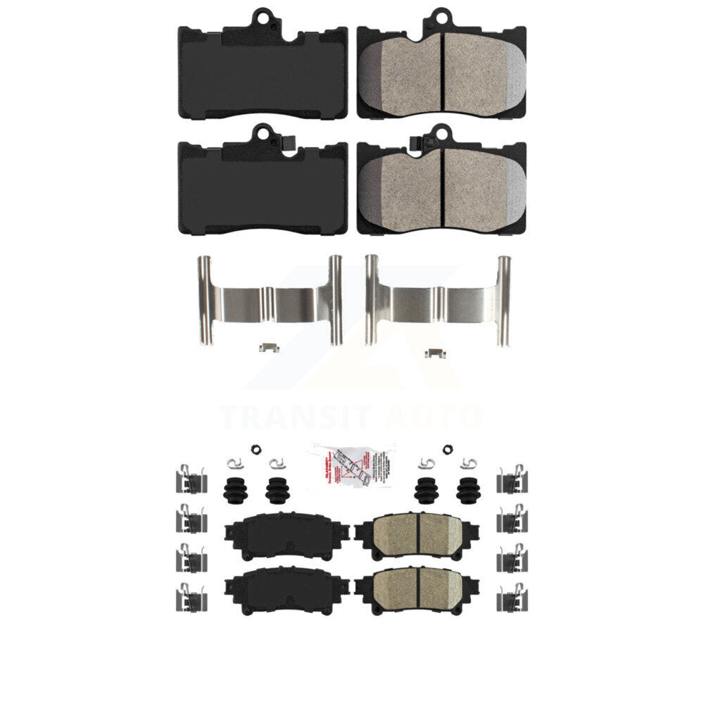 AmeriBRAKES KNF-101462 Disc Brake Pad for 2013-2020 Lexus GS350, Lexus RC300 and More - Front and Rear
