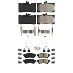 AmeriBRAKES KNF-101462 Disc Brake Pad for 2013-2020 Lexus GS350, Lexus RC300 and More - Front and Rear