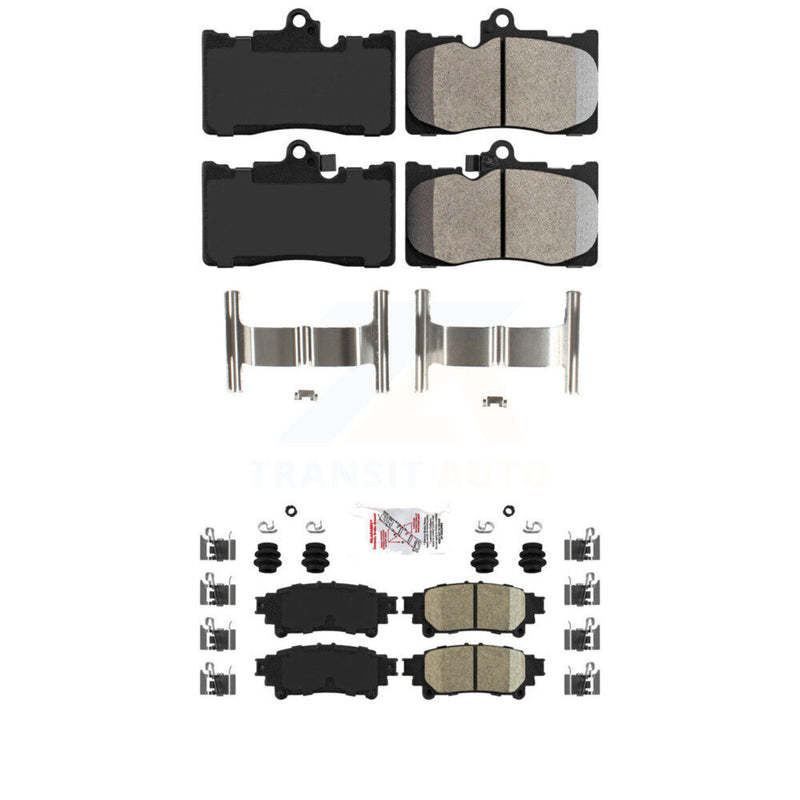 AmeriBRAKES KNF-101462 Disc Brake Pad for 2013-2020 Lexus GS350, Lexus RC300 and More - Front and Rear