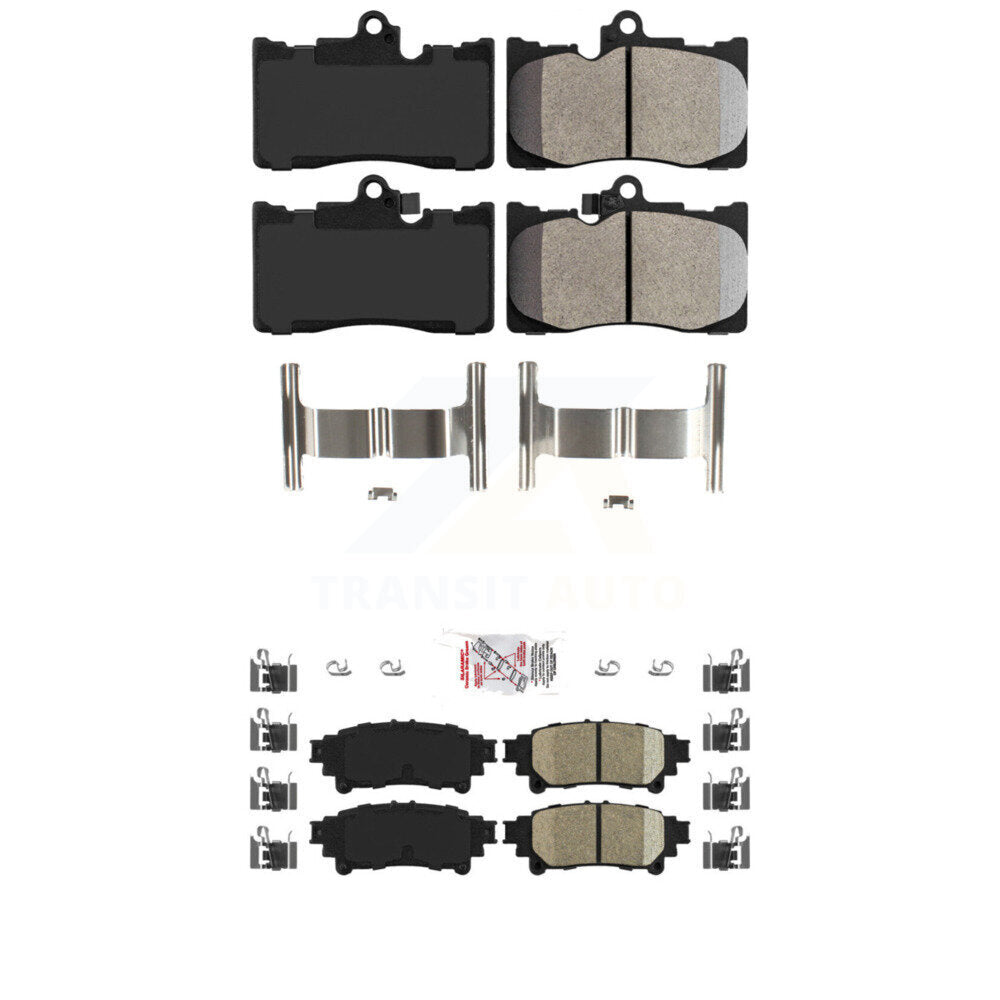 AmeriBRAKES KNF-101463 Disc Brake Pad for 2013-2020 Lexus GS350, Lexus RC300 and More - Front and Rear