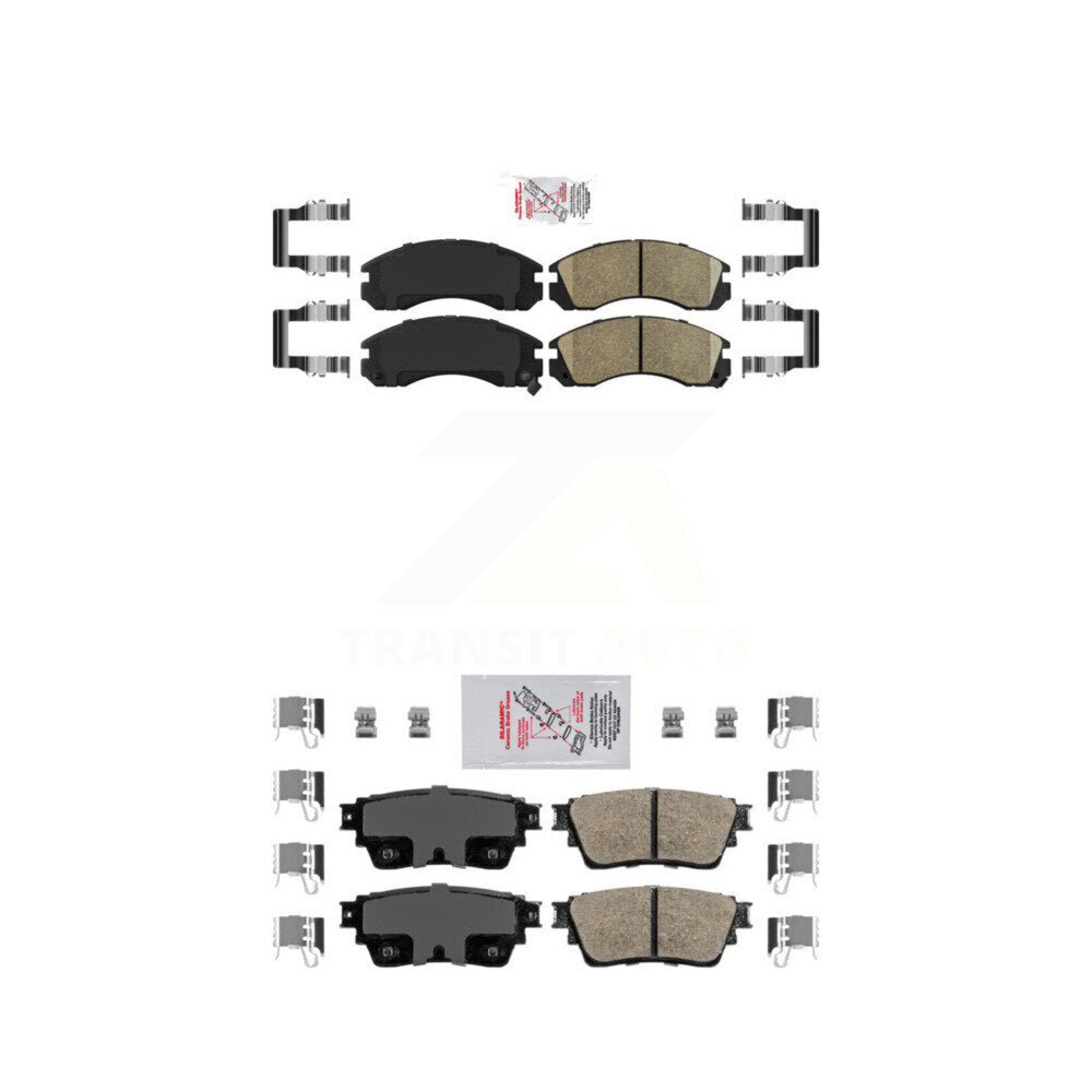 AmeriBRAKES KNF-101470 Disc Brake Pad for 2018-2022 Mitsubishi Outlander PHEV - Front and Rear