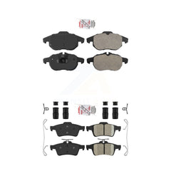 AmeriBRAKES KNF-101476 Disc Brake Pad for 2004-2011 Saab 9-3 - Front and Rear
