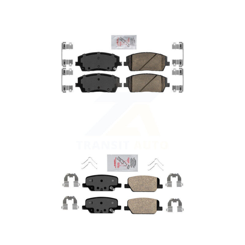 AmeriBRAKES KNF-101478 Disc Brake Pad for 2020-2024 Hyundai Palisade, Kia Telluride - Front and Rear