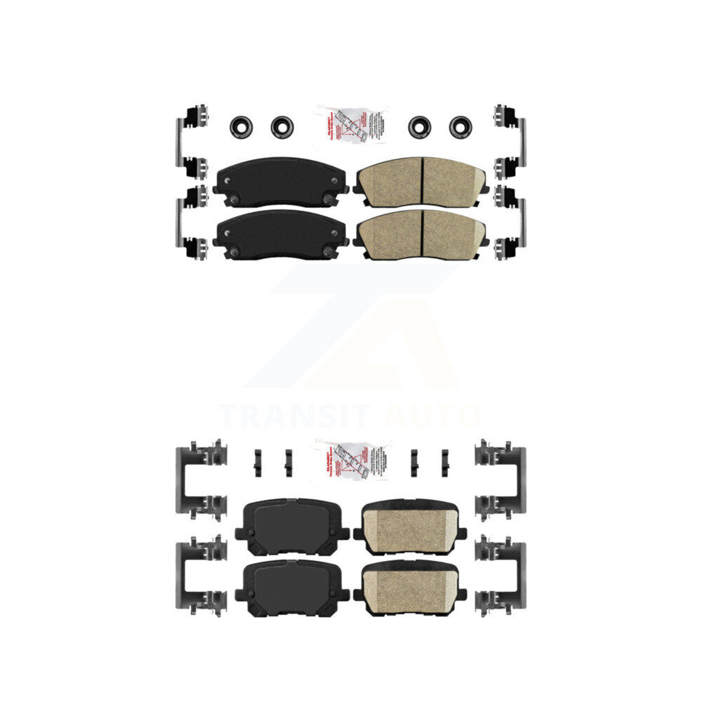 AmeriBRAKES KNF-101480 Disc Brake Pad for 2014-2018 Dodge Charger - Front and Rear