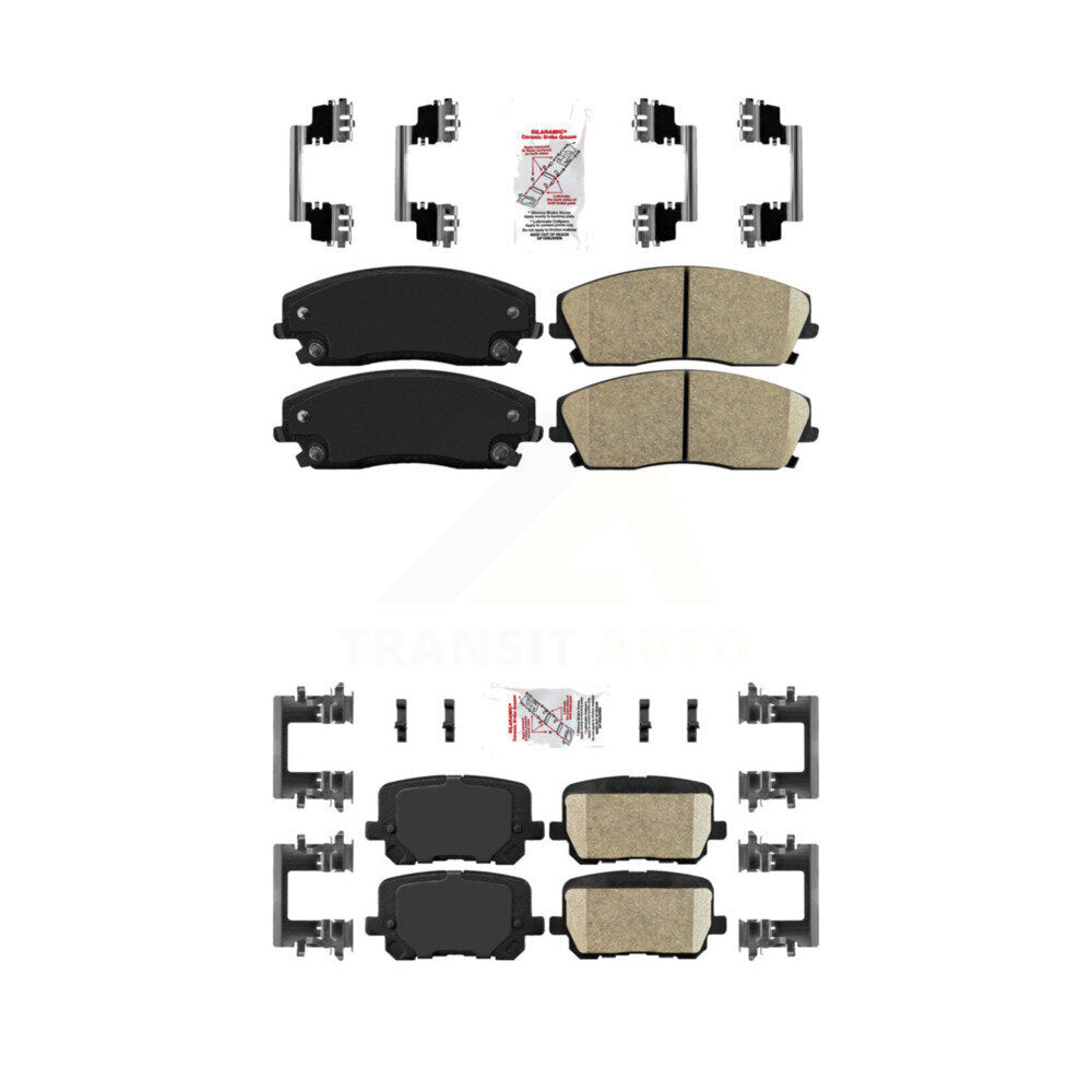 AmeriBRAKES KNF-101481 Disc Brake Pad for 2014-2018 Dodge Charger - Front and Rear