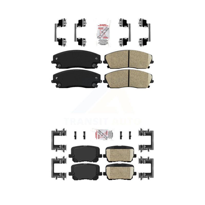 AmeriBRAKES KNF-101481 Disc Brake Pad for 2014-2018 Dodge Charger - Front and Rear