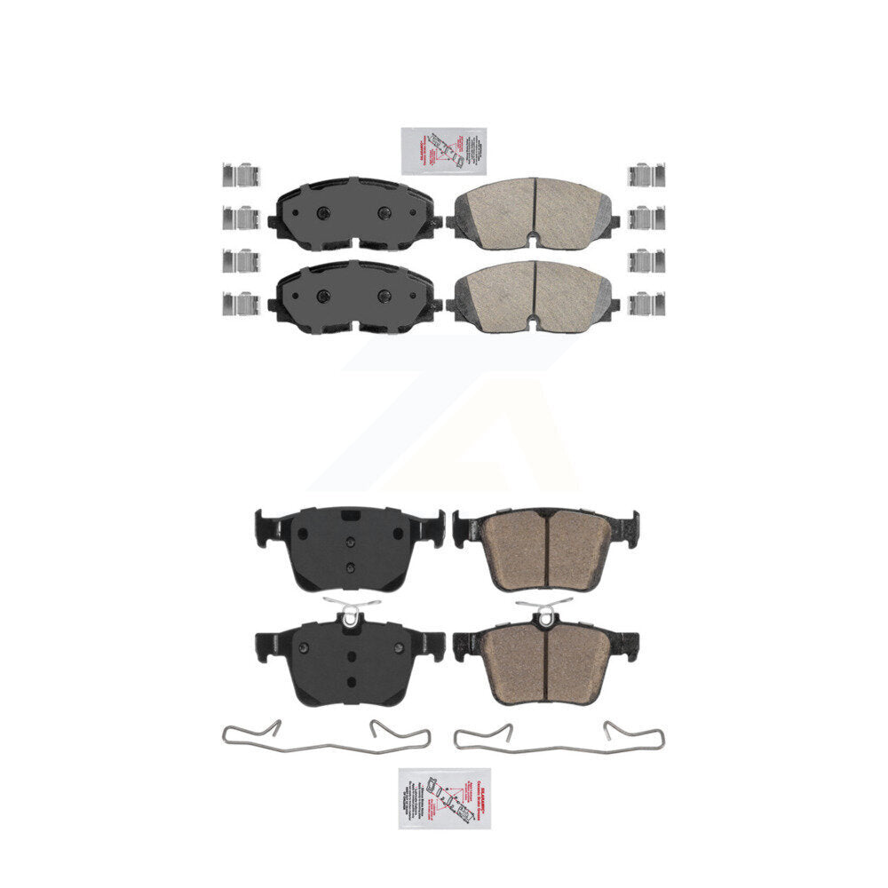 AmeriBRAKES KNF-101484 Disc Brake Pad for 2018-2023 Volkswagen Atlas - Front and Rear