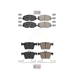 AmeriBRAKES KNF-101484 Disc Brake Pad for 2018-2023 Volkswagen Atlas - Front and Rear