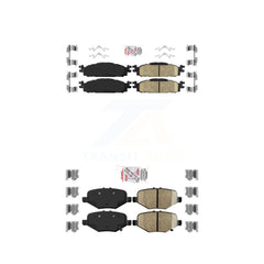 AmeriBRAKES KNF-101491 Disc Brake Pad for 2015 Ford Explorer - Front and Rear