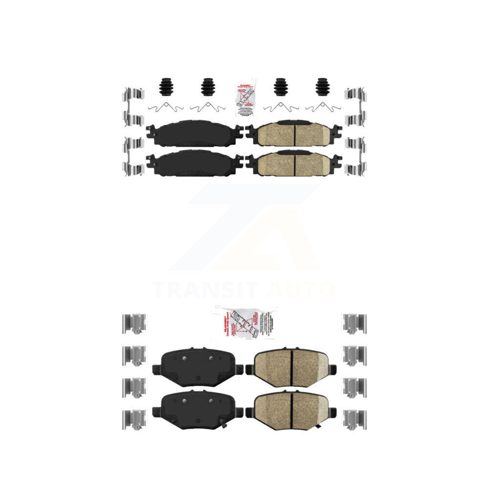 AmeriBRAKES KNF-101493 Disc Brake Pad for 2015 Ford Explorer - Front and Rear